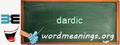 WordMeaning blackboard for dardic